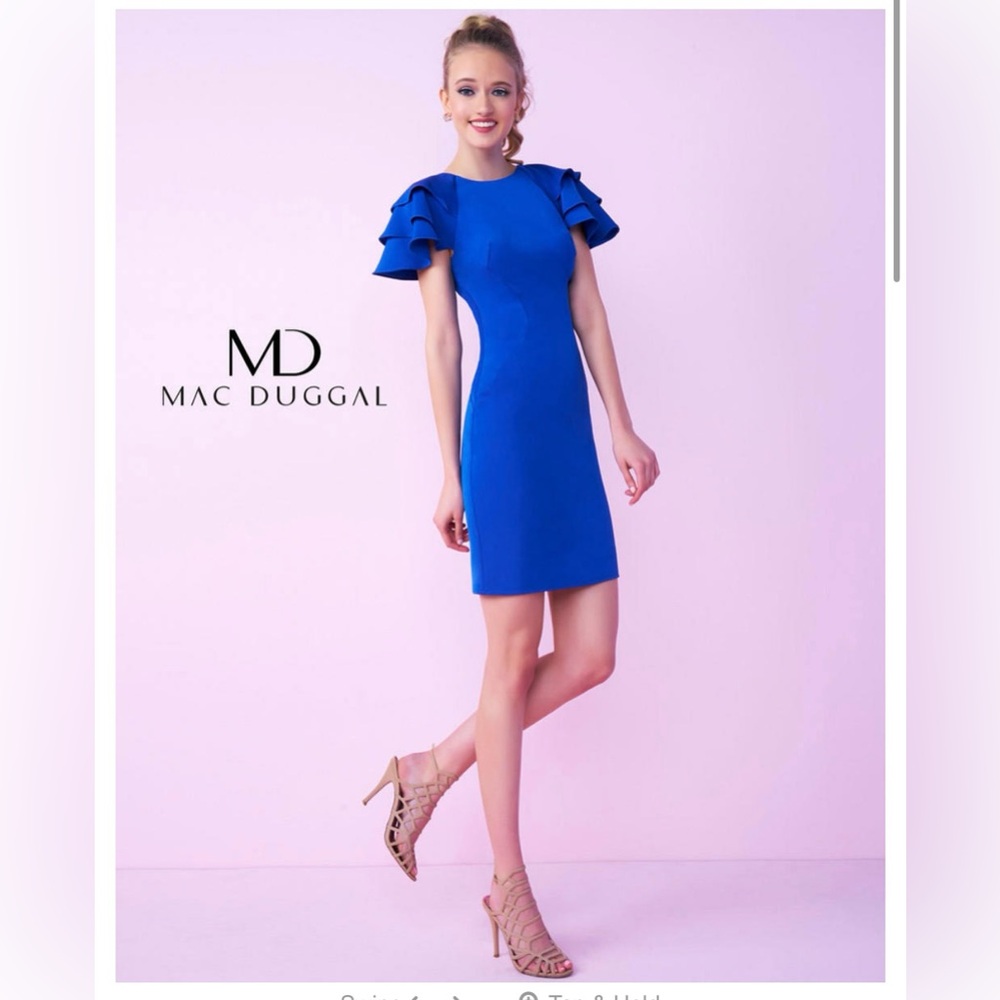 Mac Duggal Dress Royal NWT